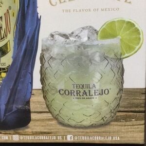New 2 Corralejo Tequila Pina Rocks Glasses
